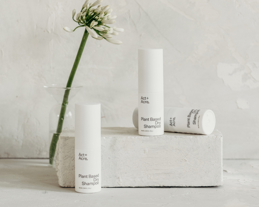 Meet Act+Acre’s Plant Based Dry Shampoo
