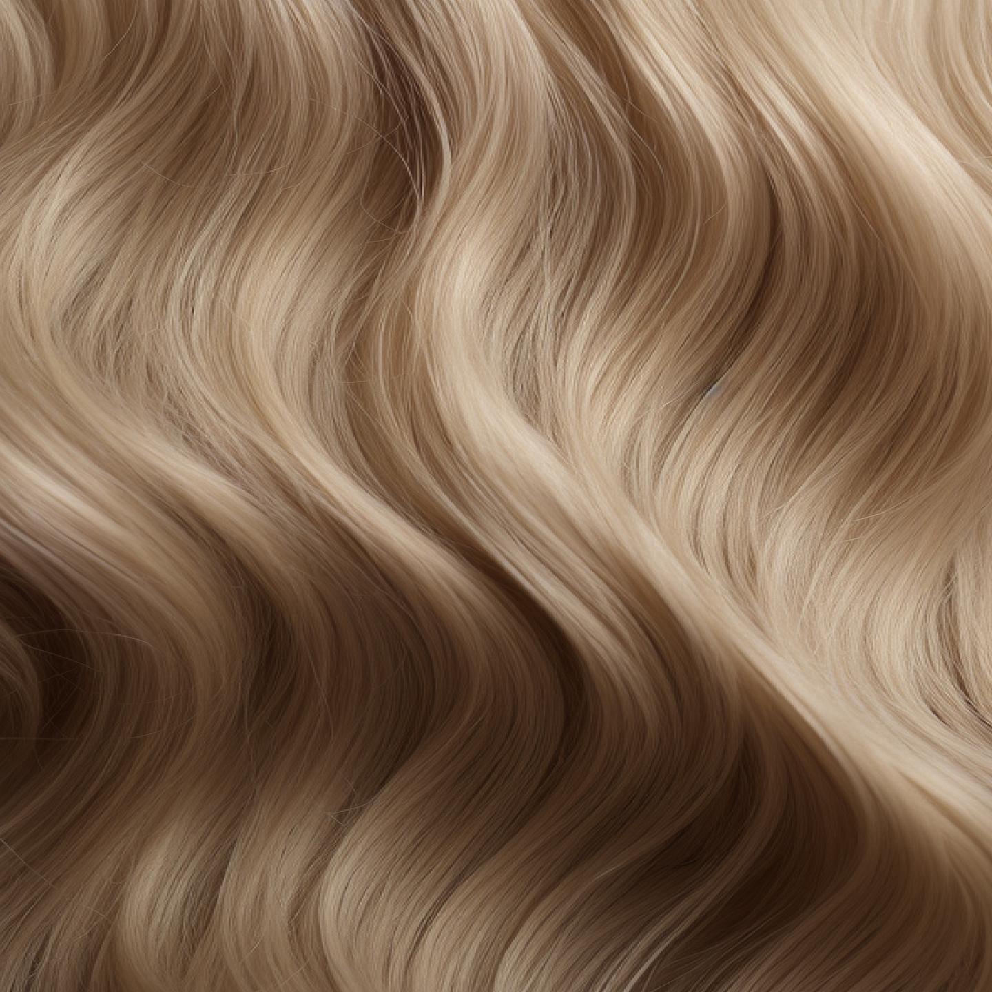 Blonde curled hair Blonde curled hair