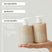 Infographic describing ingredients, application and benefits of Act+Acre Stem Cell Conditioner