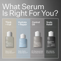 Infographic of which scalp serum is right for you