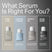 Infographic of which scalp serum is right for you