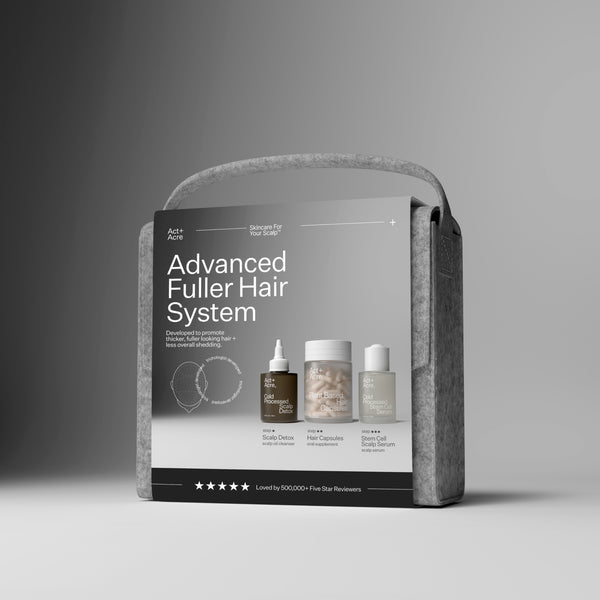 Act+Acre Advanced Fuller Hair System Packaging