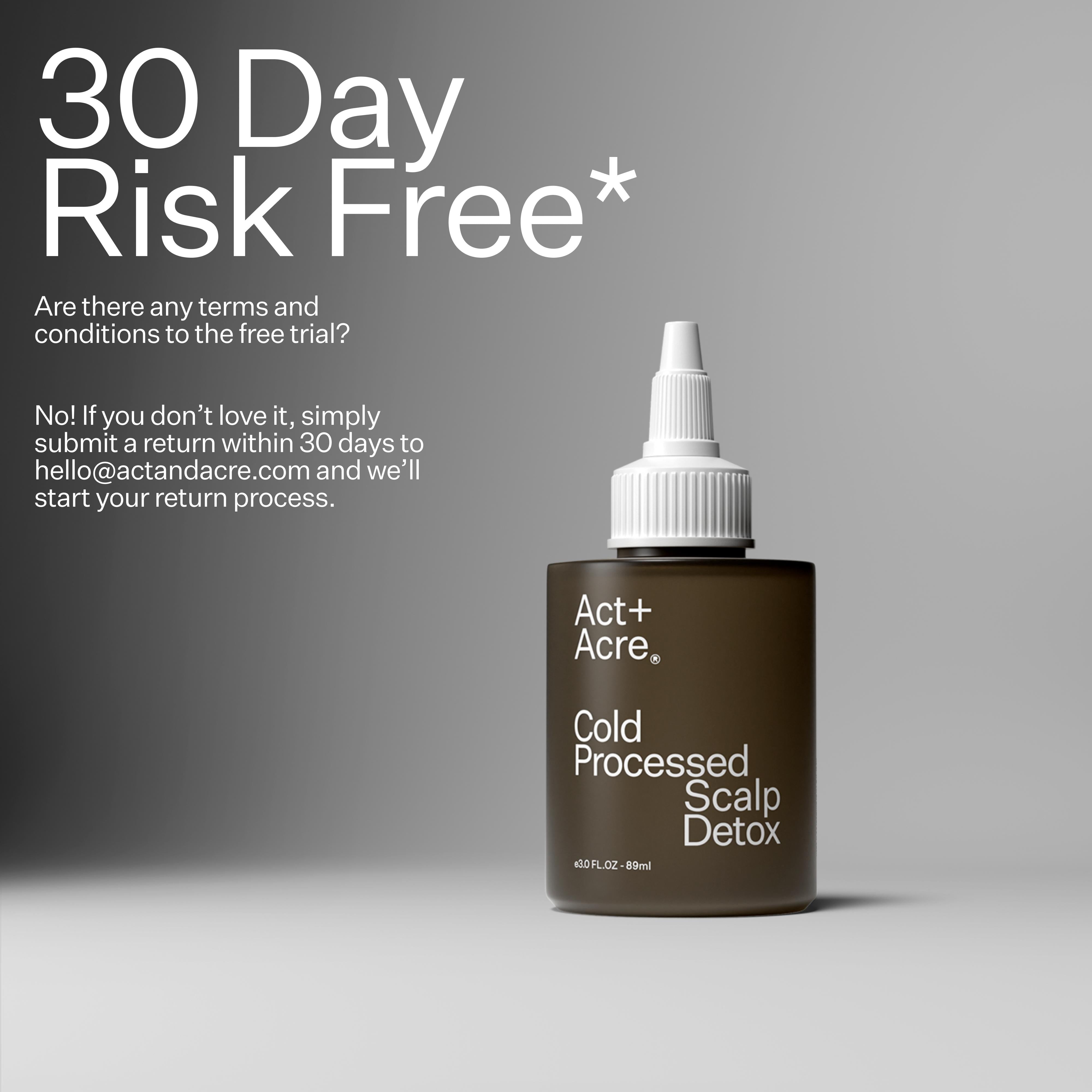 Award Winning Scalp Detox Treatment | Act+Acre
