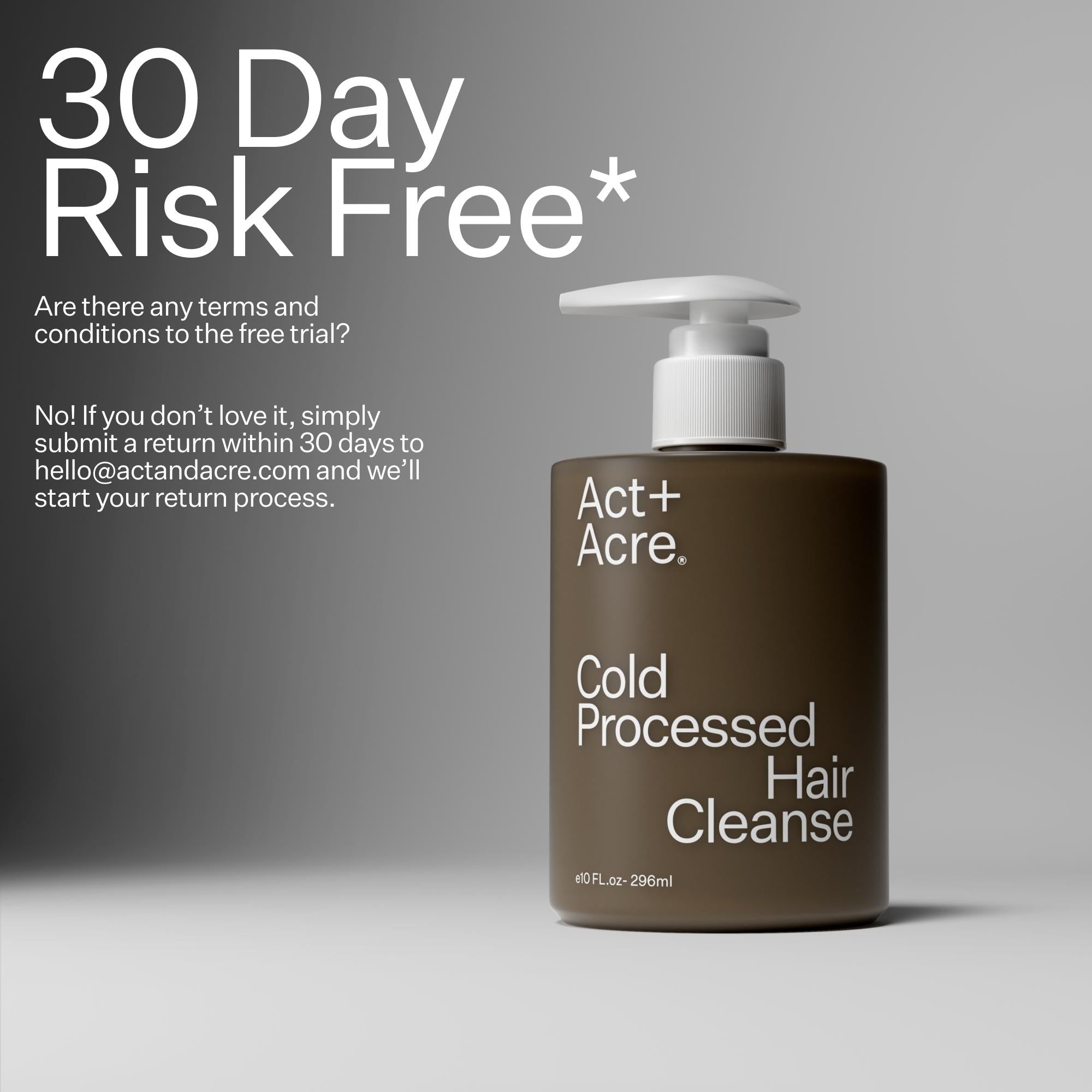 Cold Processed Hair Cleanse Shampoo | Act+Acre