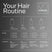 Infographic describing hair routine when using Act+Acre Soft Curl System