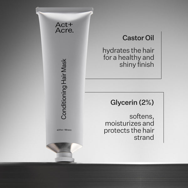 Act+Acre product image with ingredient description call outs 