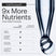 Cold processed explanation, 9 x more nutrients with supporting mini graph and close up image of pipette with liquid bubble dispersing from it 