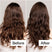 Before/After of someone with long, brunette hair who uses Act+Acre Hair Cleanse + Conditioner